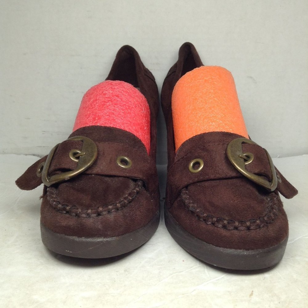 American Eagle Women Wedge Loafers Shoes Brown Size 8.5 - Picture 2 of 13